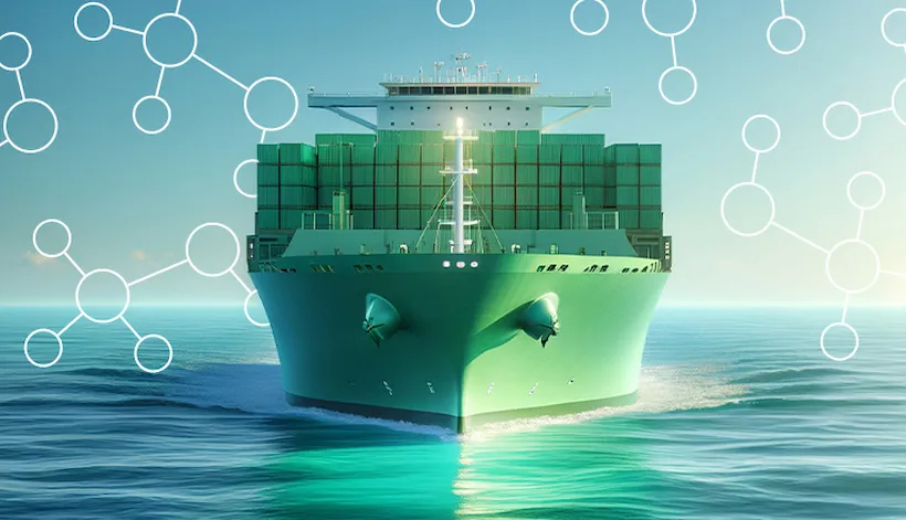 Concept of containership running on methanol