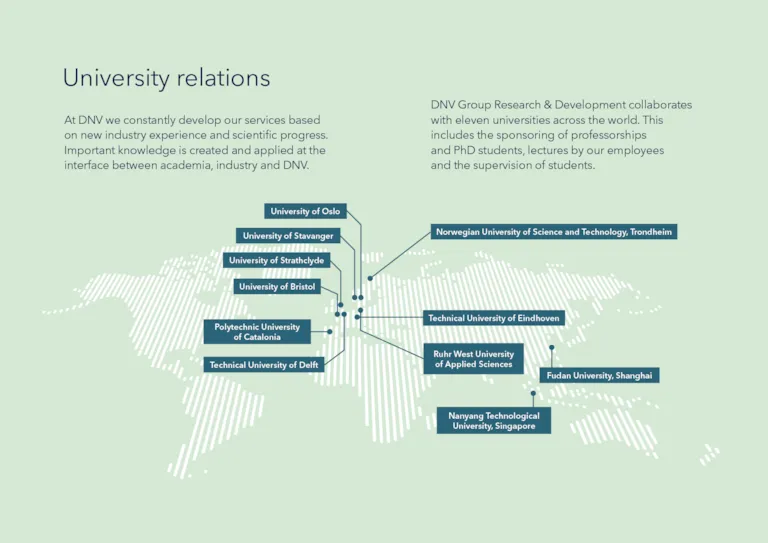 University relations map