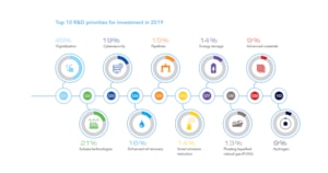 Figure 1: Top 10 R&D priorities for investment in 2019