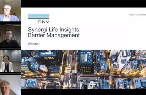 Synergi Life insights: Barrier management