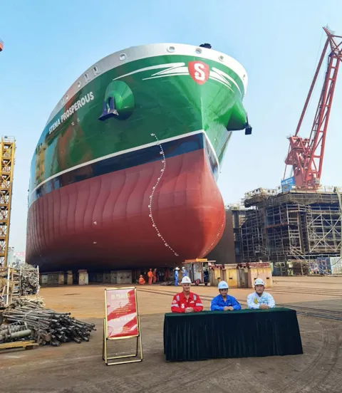 Methanol fuelled MR tanker built at GSI
