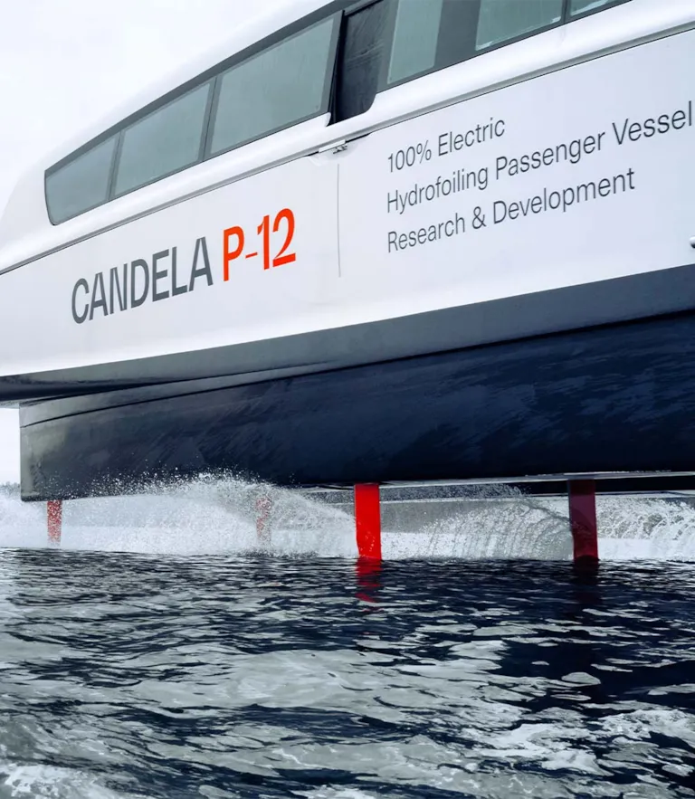 Candela P12 Hydrofoils deployed