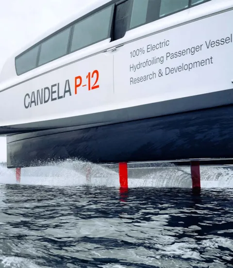 Candela P12 Hydrofoils deployed