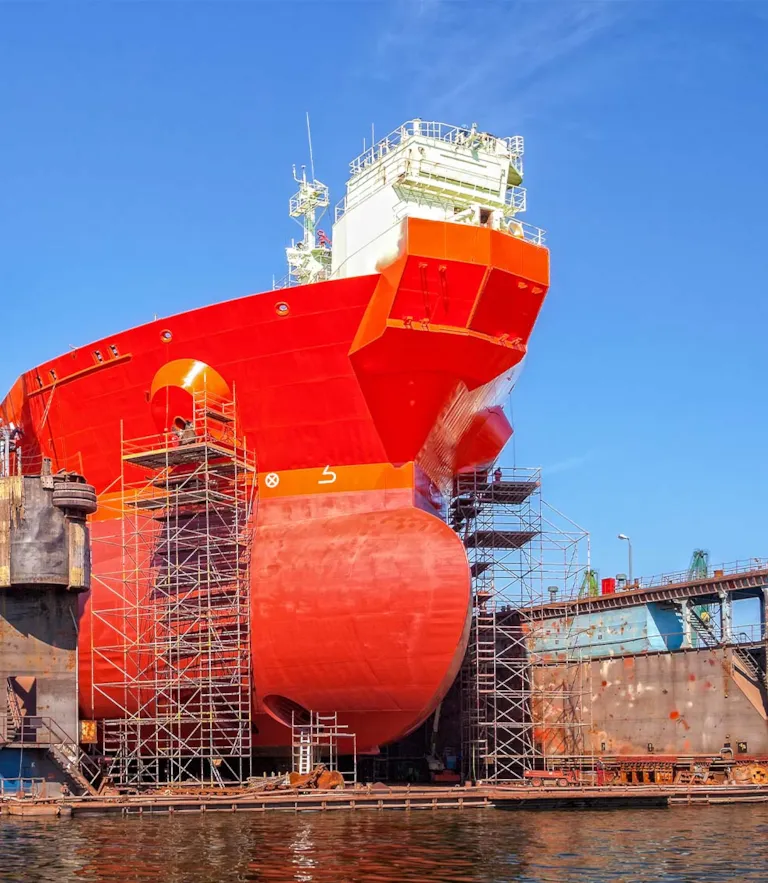 Shuttle tanker under construction