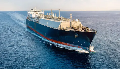 LNG carrier at sea