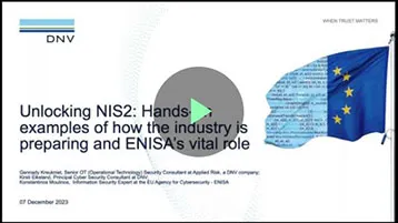Unlocking NIS2: Hands-on examples of how the industry is preparing and ENISA’s vital role