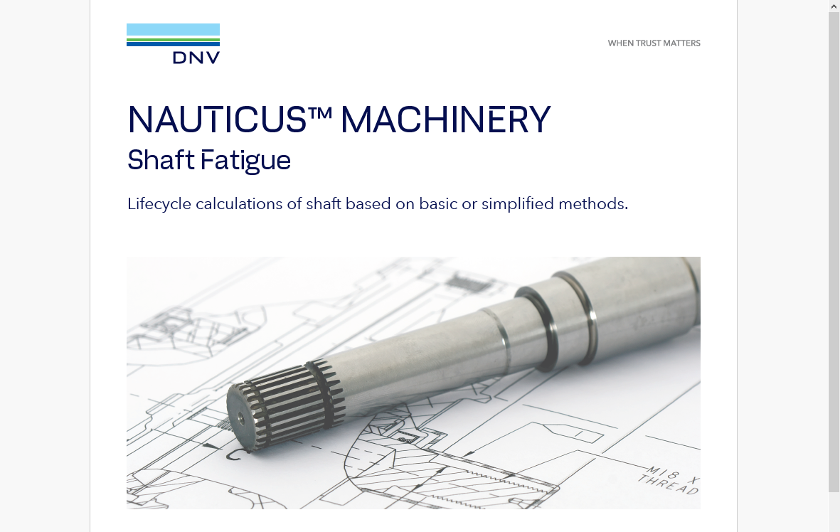 Nauticus Machinery - Shaft Fatigue