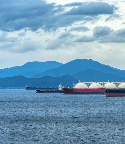 Ships at anchor