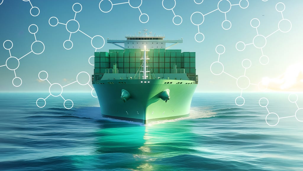 Concept of containership running on methanol