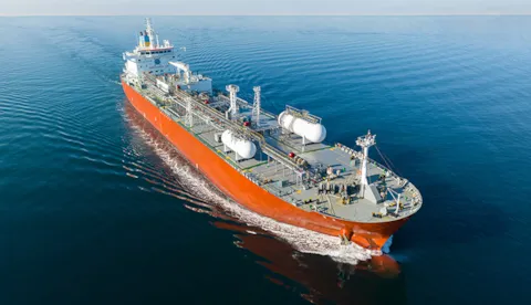LPG Carrier at sea