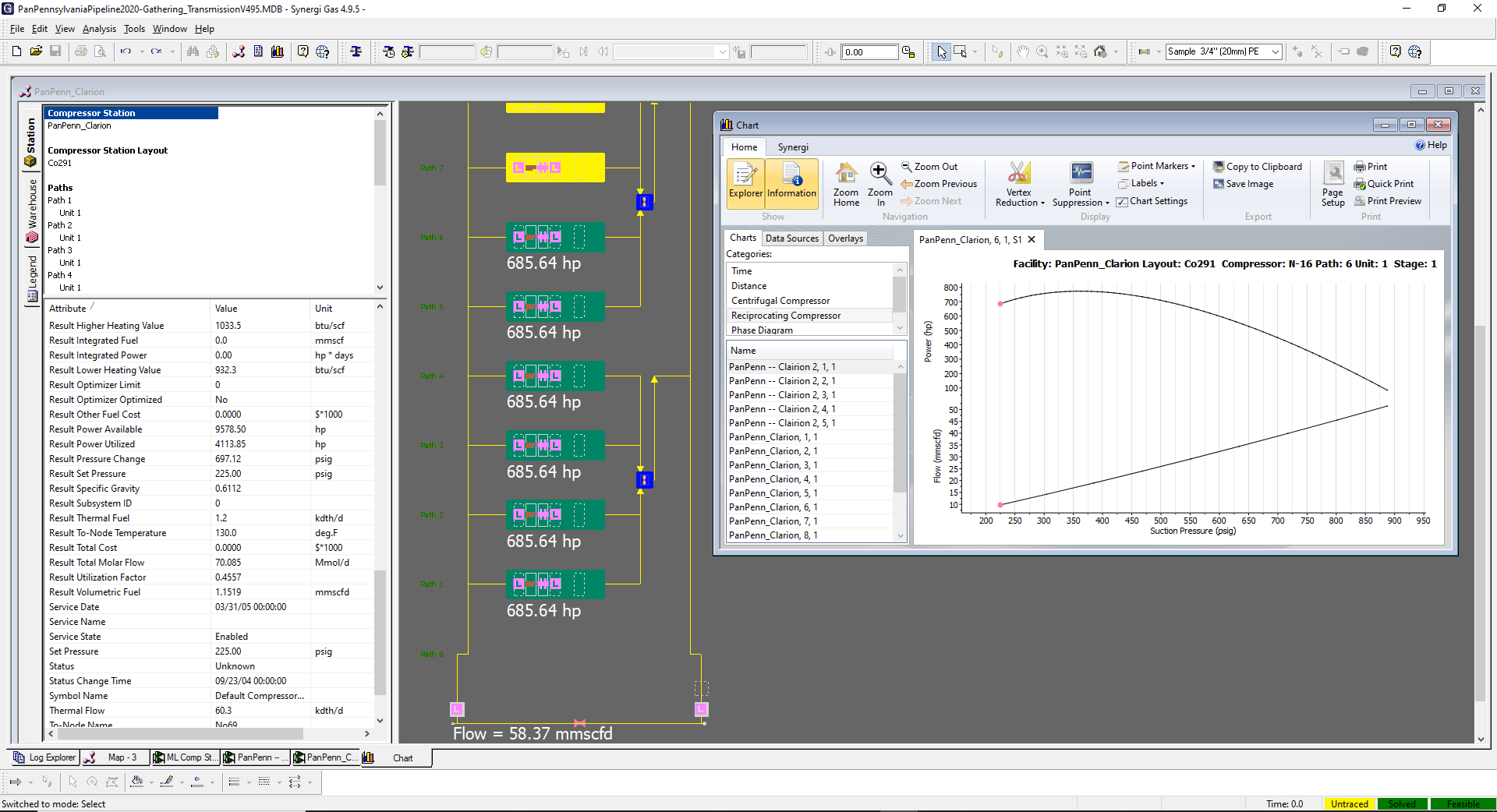 Minimize fuel consumption and maximize throughput with Synergi Gas - screenshot