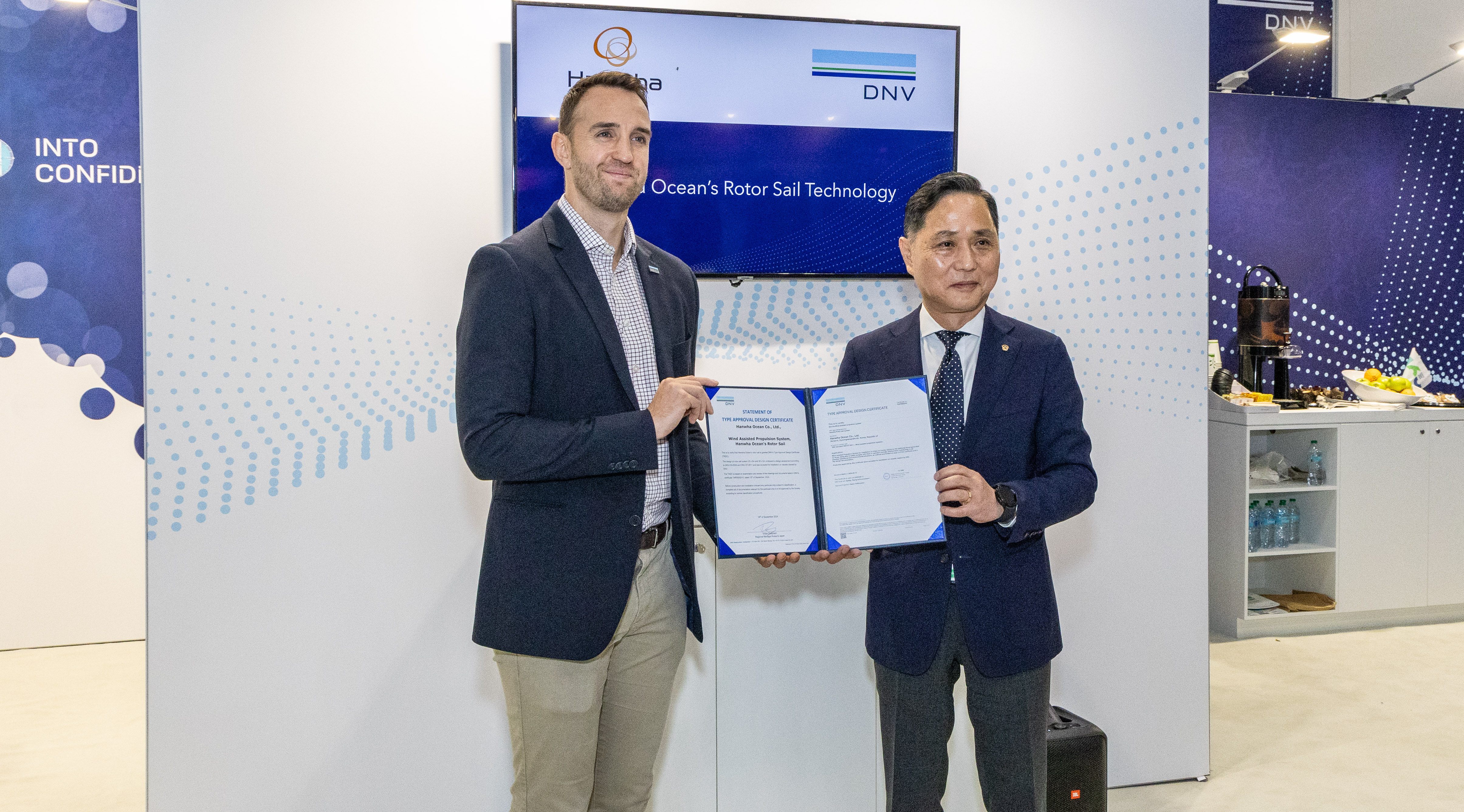 TADC for Rotor sail. Presentation at Gastech 2024 in Houston to Hanwa Ocean from DNV.