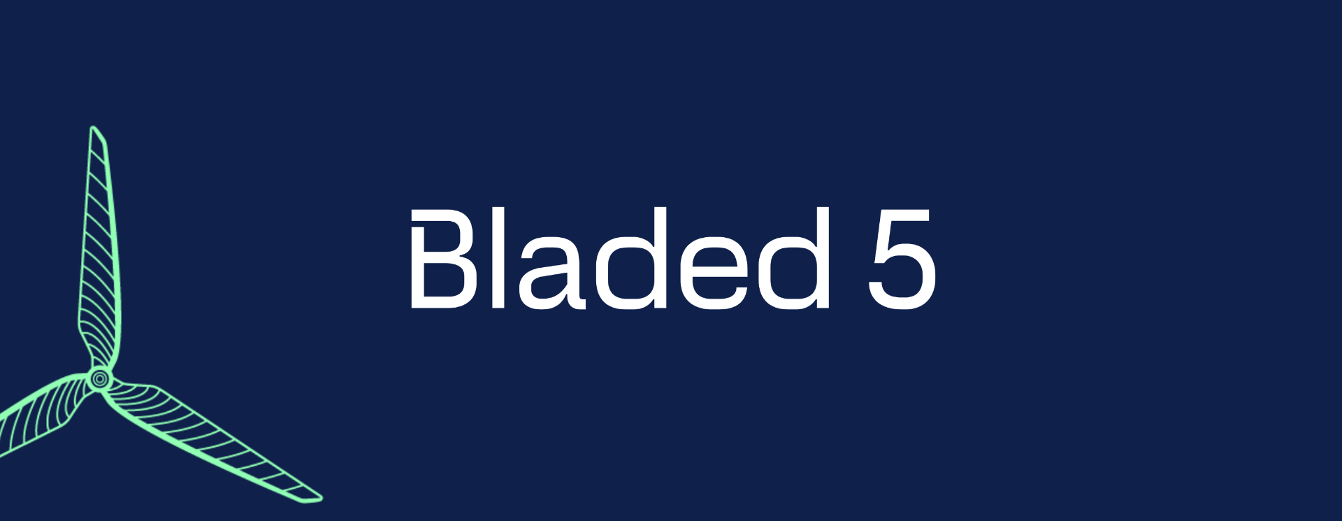 Bladed 5 logo banner
