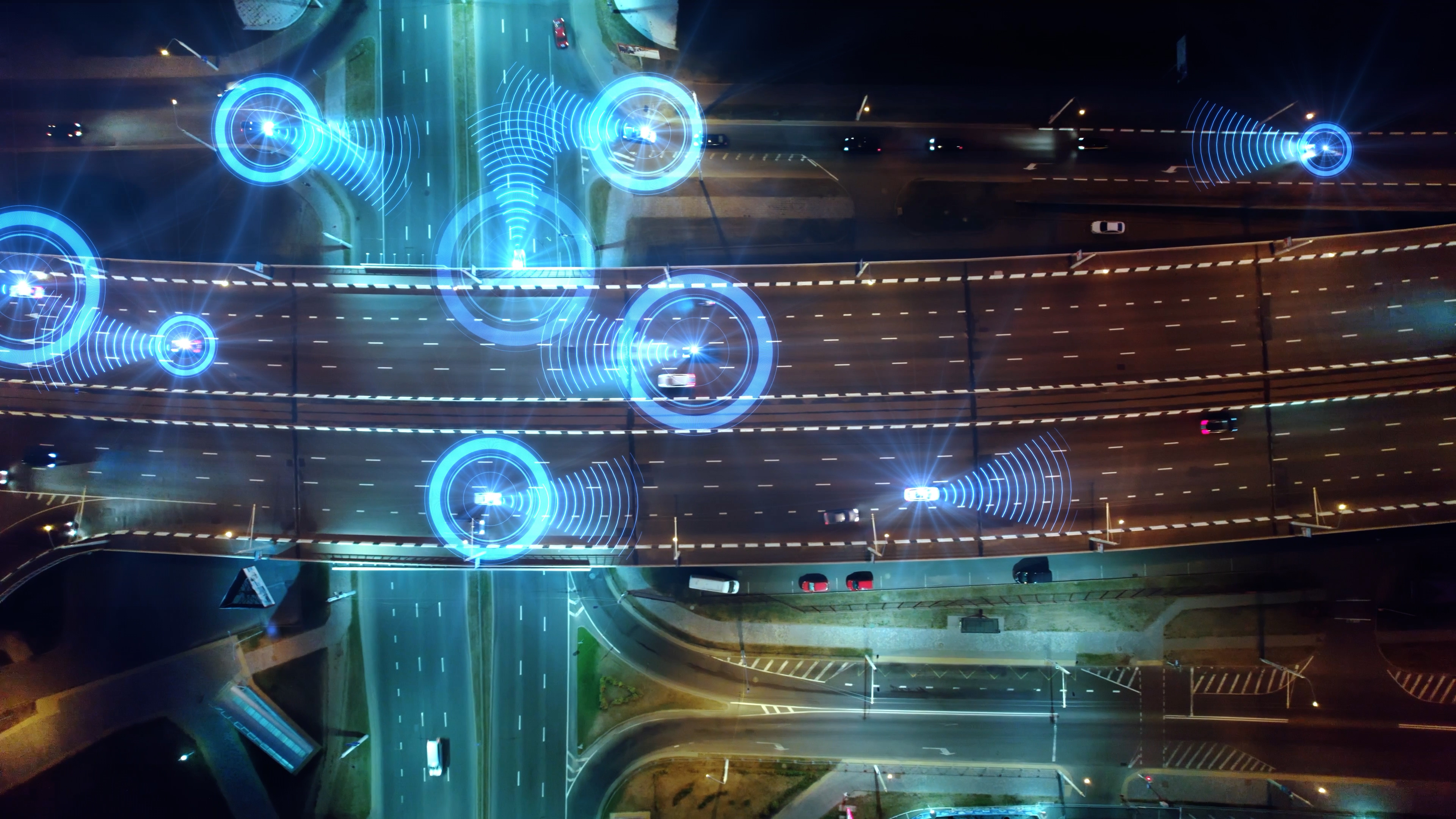 Digital interface visualizing cybersecurity boundaries and data flows for secure automotive system concept development