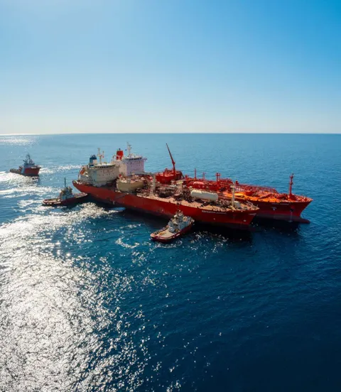 Ammonia ship to ship bunkering