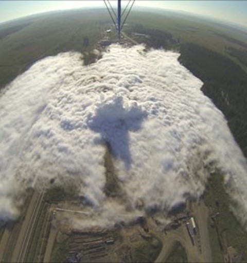 Test showing a 6” buried CO₂ pipeline rupture at DNV Spadeadam 