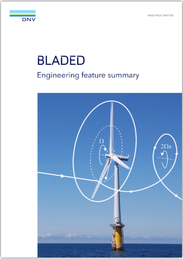 Wind turbine design software Bladed from DNV