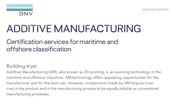 Additive manufacturing service flyer