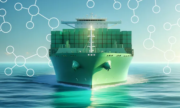 Concept of containership running on methanol