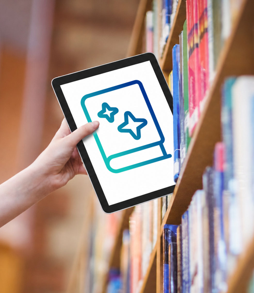 RuleAgent icon with bookshelf