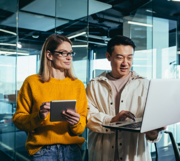 workers use synergi life software