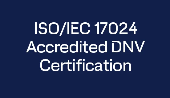 ISO/IEC 17024 Accredited DNV Certification