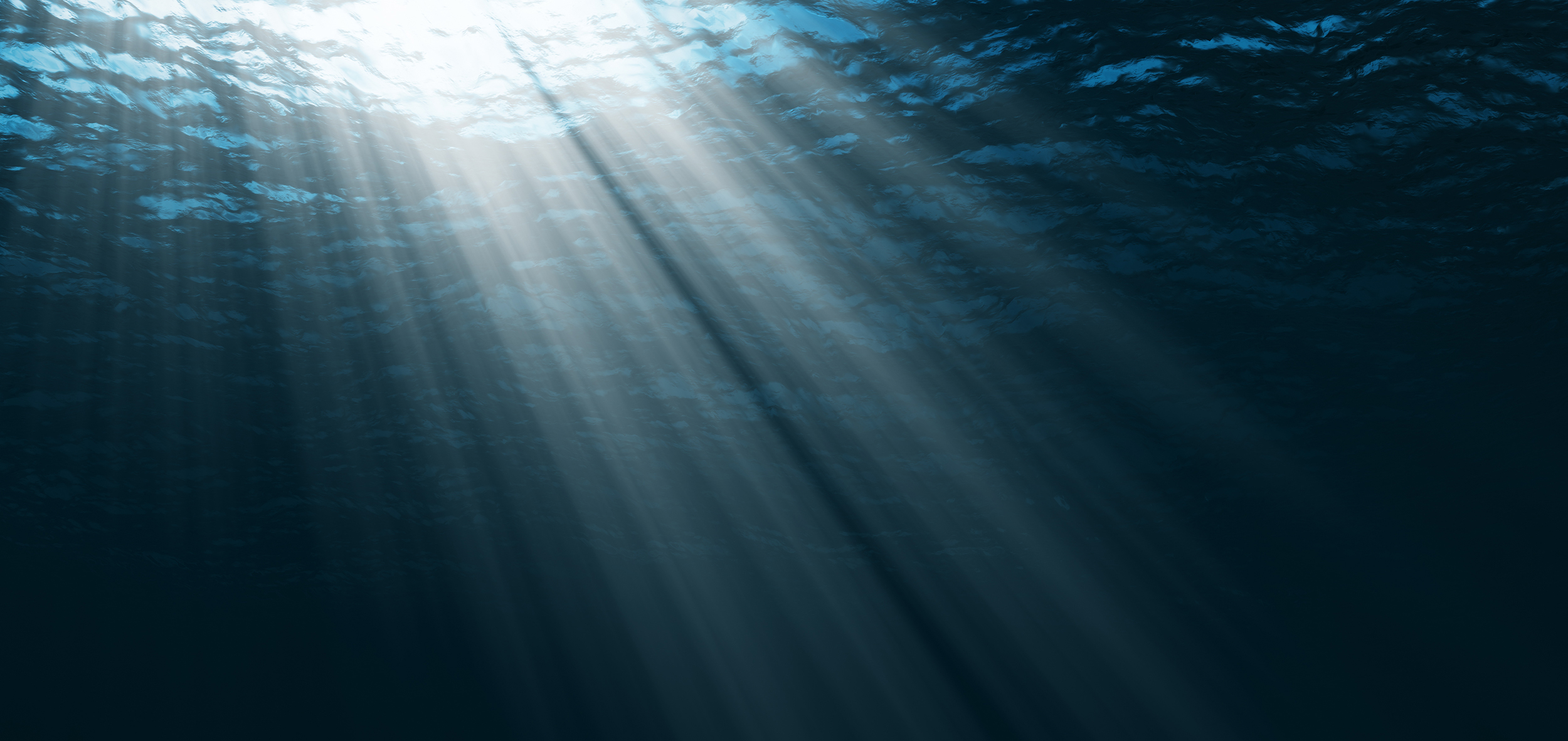 Light rays through water surface