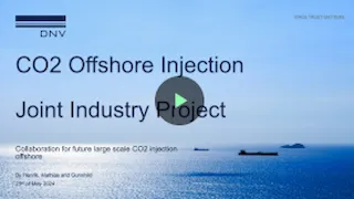 Direct Offshore Injection Introduction meeting - Joint Industry Project CO2 offshore injection