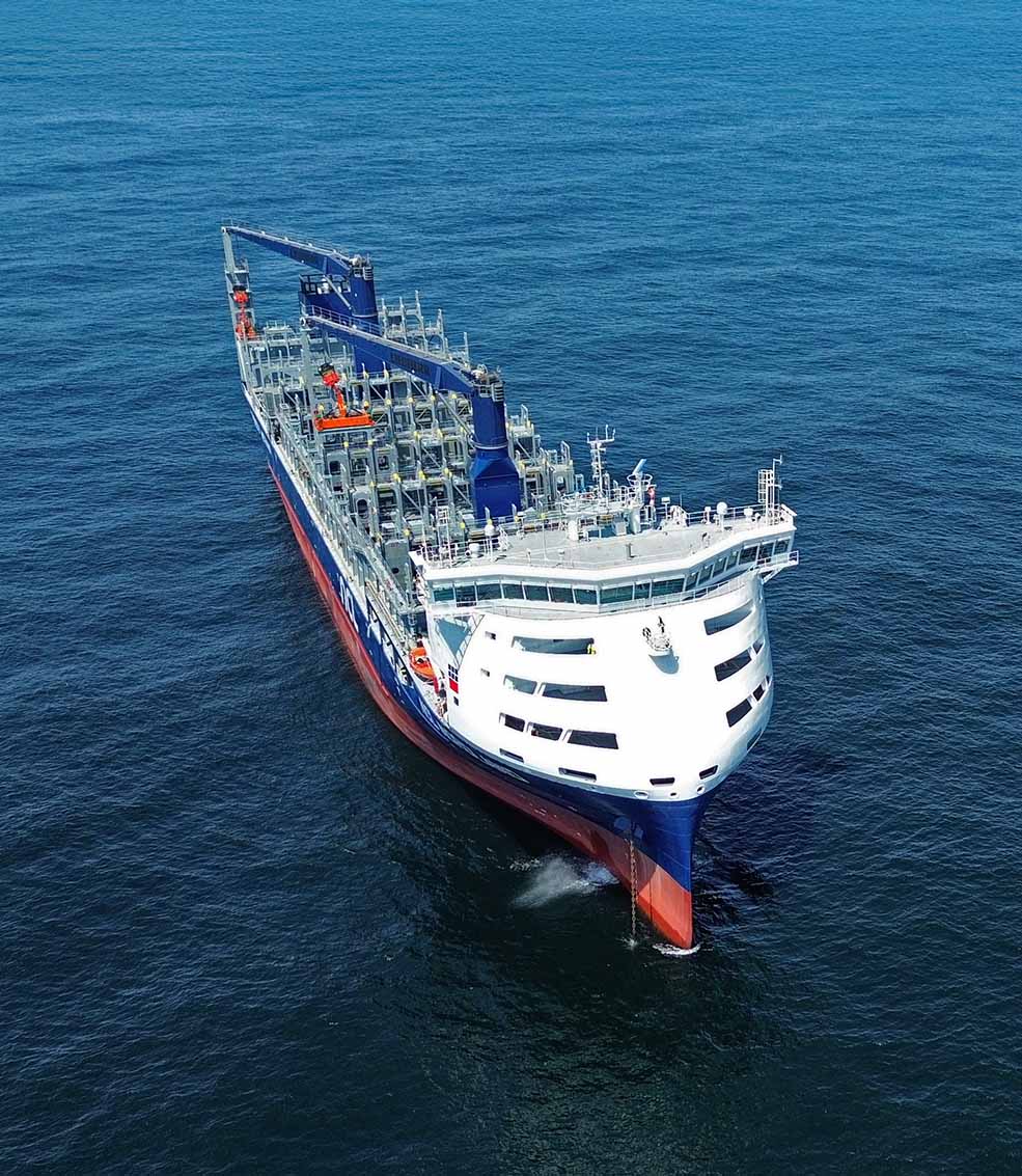 NCL Nordland during sea trials