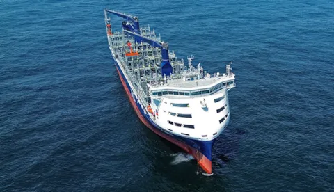 NCL Nordland during sea trials