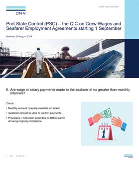 Port State Control – prepare for the CIC starting September