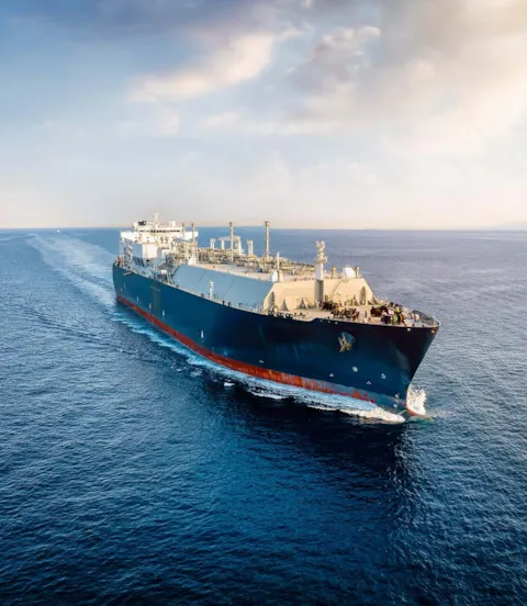 LNG carrier at sea