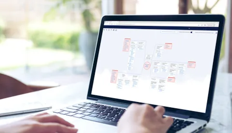 barrier management software on laptop screen
