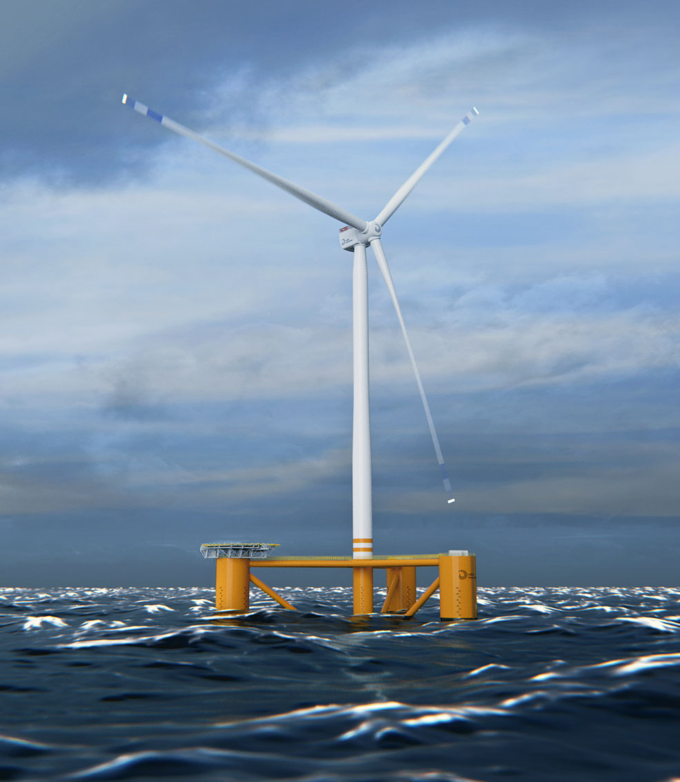 Deepstar turbine in calm sea