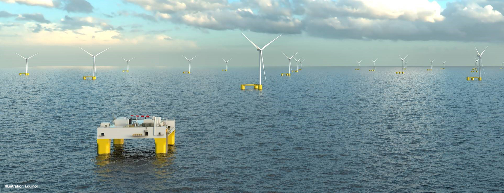 Floating offshore wind farms