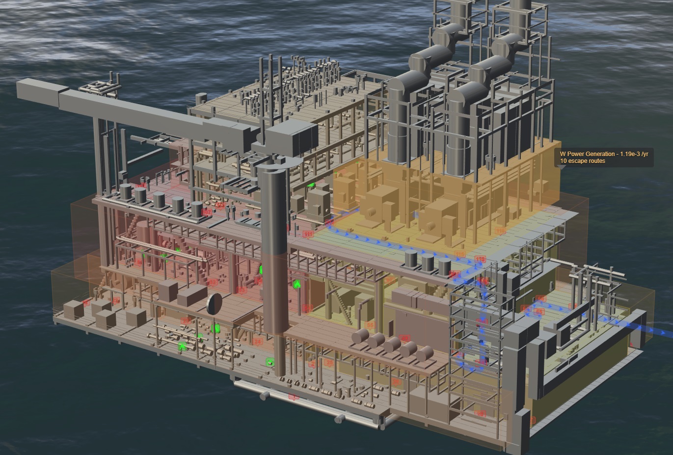 3D graphics capturing the key aspects of an installation