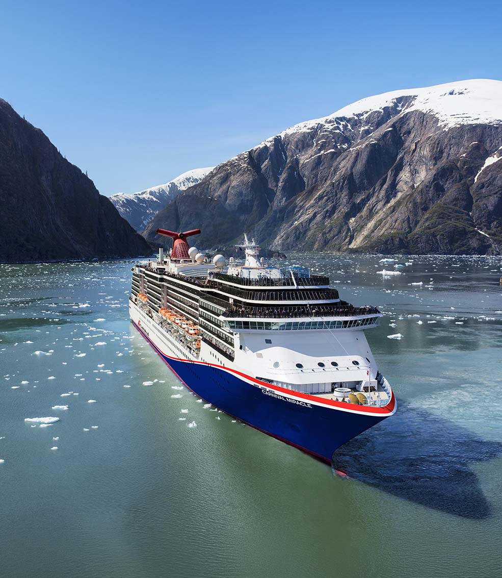 Carnival Miracle in icy waters