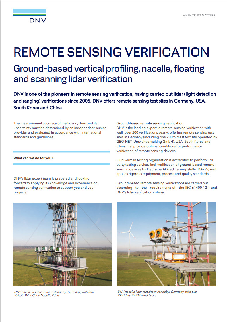 Remote sensing verification (brochure)