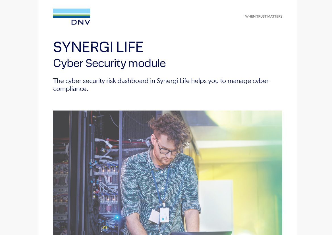 Synergi Life Cyber Security -  flyer