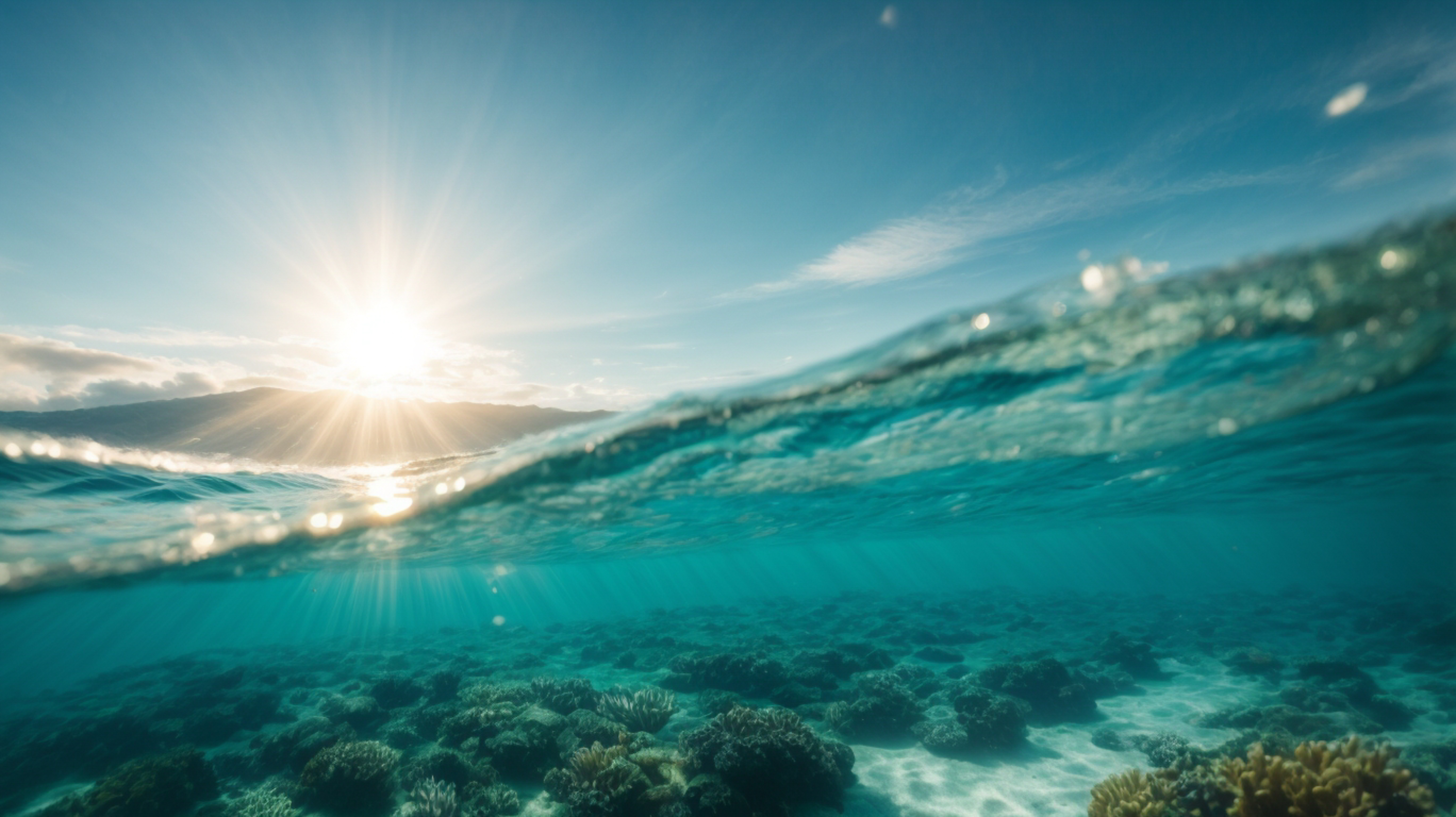 Coastal freshwater habitat at sunrise, showing environmental conditions assessed during aquaculture habitat surveys
