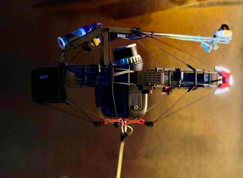 The Scout 137 Drone System can be hand-launched, flown BVLOS, and extracted through the same opening, eliminating the need for human entry. Its tethered design ensures unlimited flight time without battery changes, offering unmatched, continuous reliability for inspecting large-scale assets like FPSO tanks