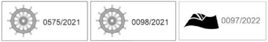 Samples of DNV’s mark of conformity (DNV AS, DNV SE, DNV UK)
