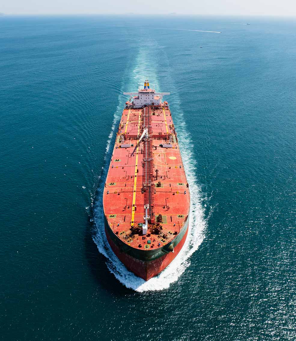 VLCC at sea