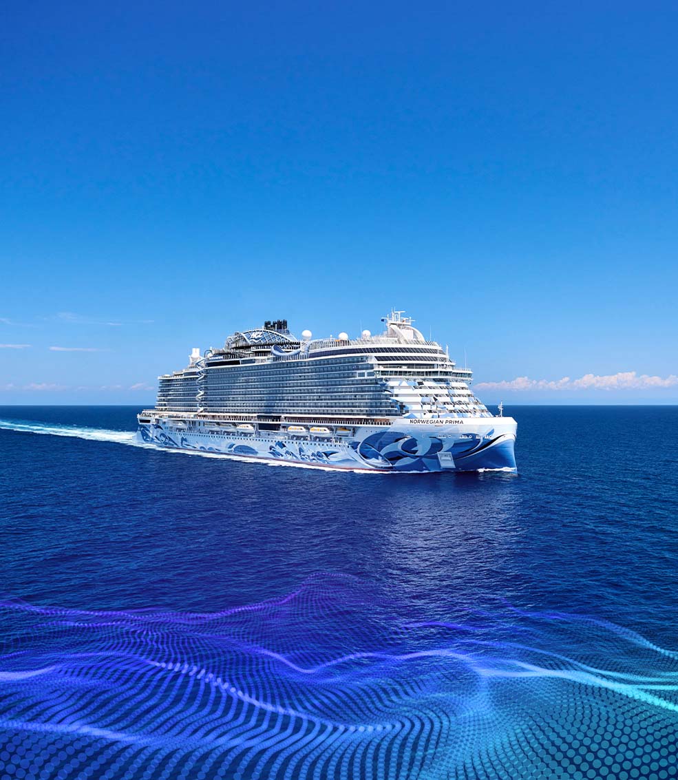 Norwegian Prima at sea
