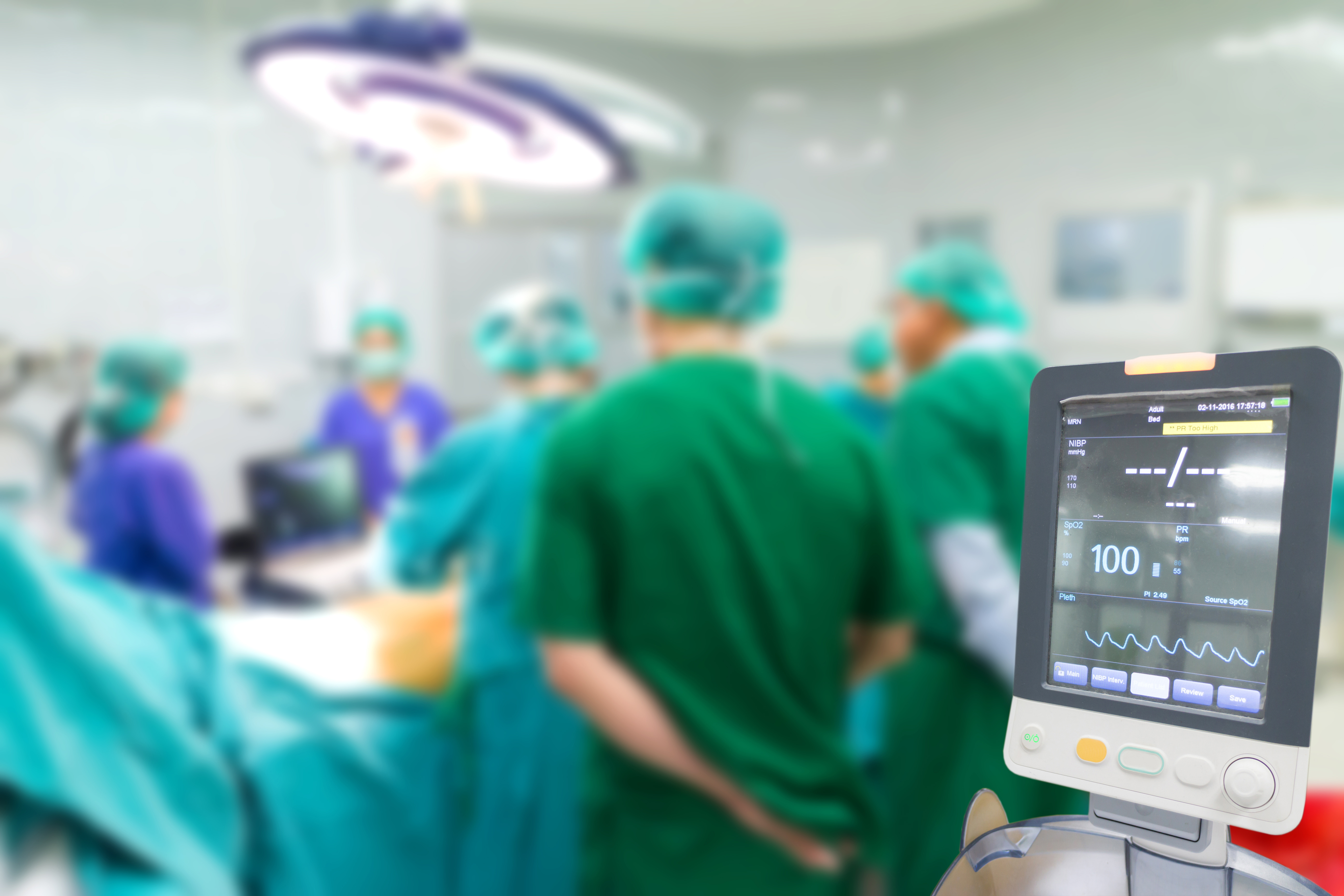 Surgical team working in a rural critical access hospital meeting DNV NIAHO® accreditation requirements for quality and safety