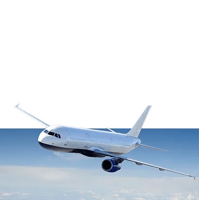 Airplane flying in the sky