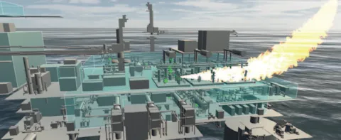 Flame playthrough based on modelling of asset specific scenarios