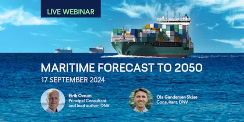 Webinar: Maritime Forecast to 2050 - an update on shipping’s decarbonization journey