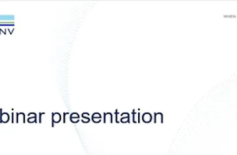 Webinar presentation