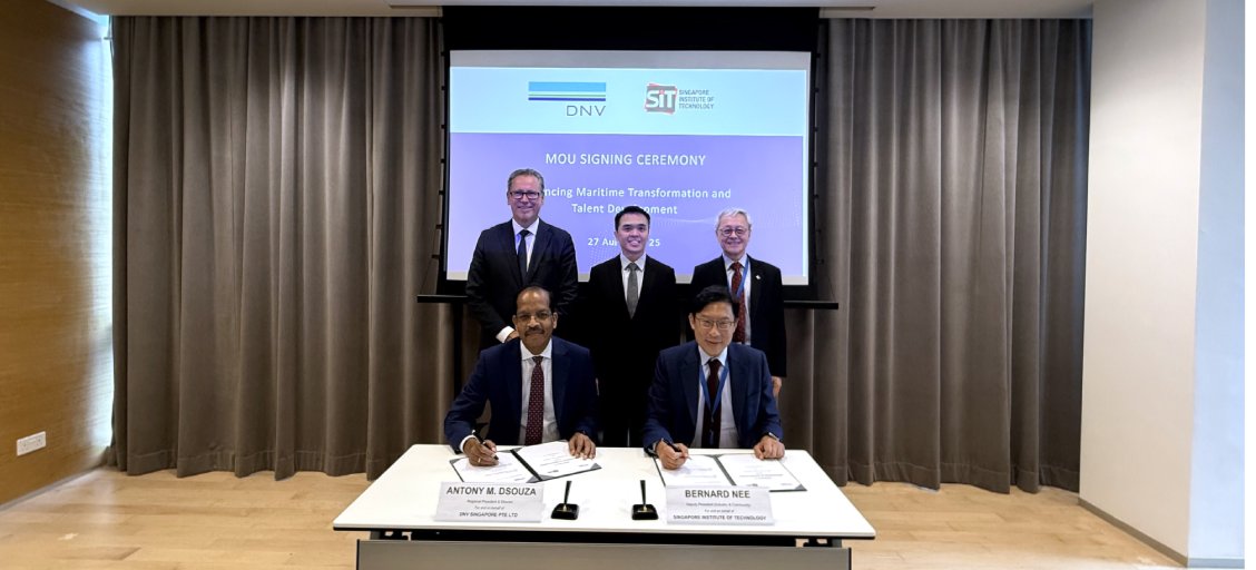 DNV renews MoU with Singapore Institute of Technology to accelerate maritime innovation and talent development